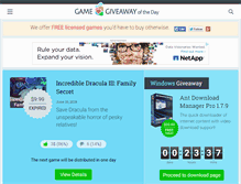 Tablet Screenshot of game.giveawayoftheday.com